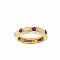 Bague en or jaune et rubis modèle Macri Classica années 60