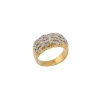 Bague en or jaune pavé de diamants