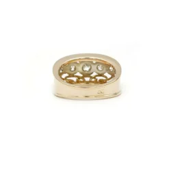 Bague en Or jaune, Platine & diamants