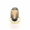 bague en or jaune Quartz