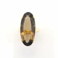 bague en or jaune Quartz