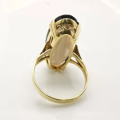 bague en or jaune Quartz