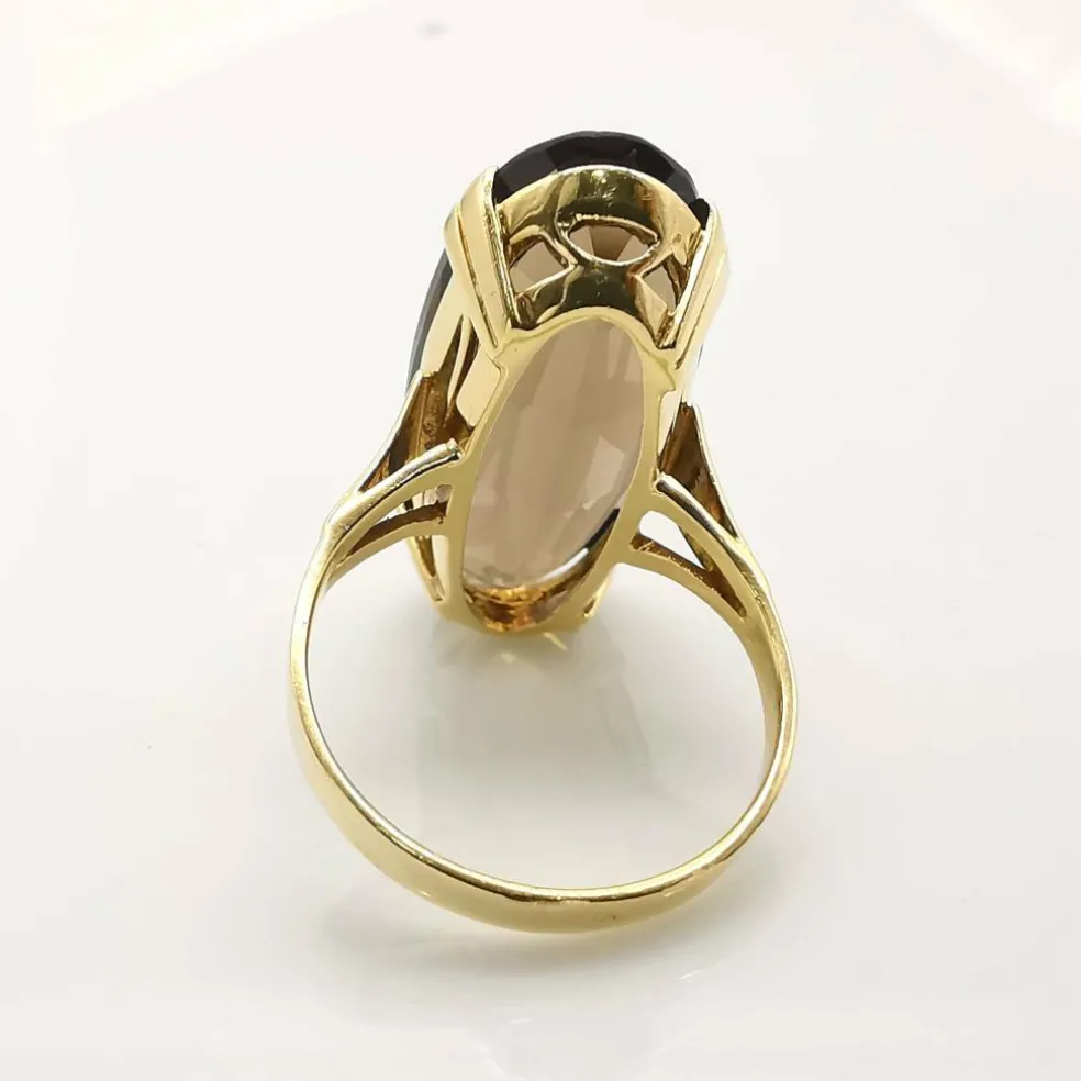 bague en or jaune Quartz