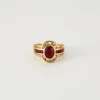 Bague en Or jaune, Rubis & Diamants