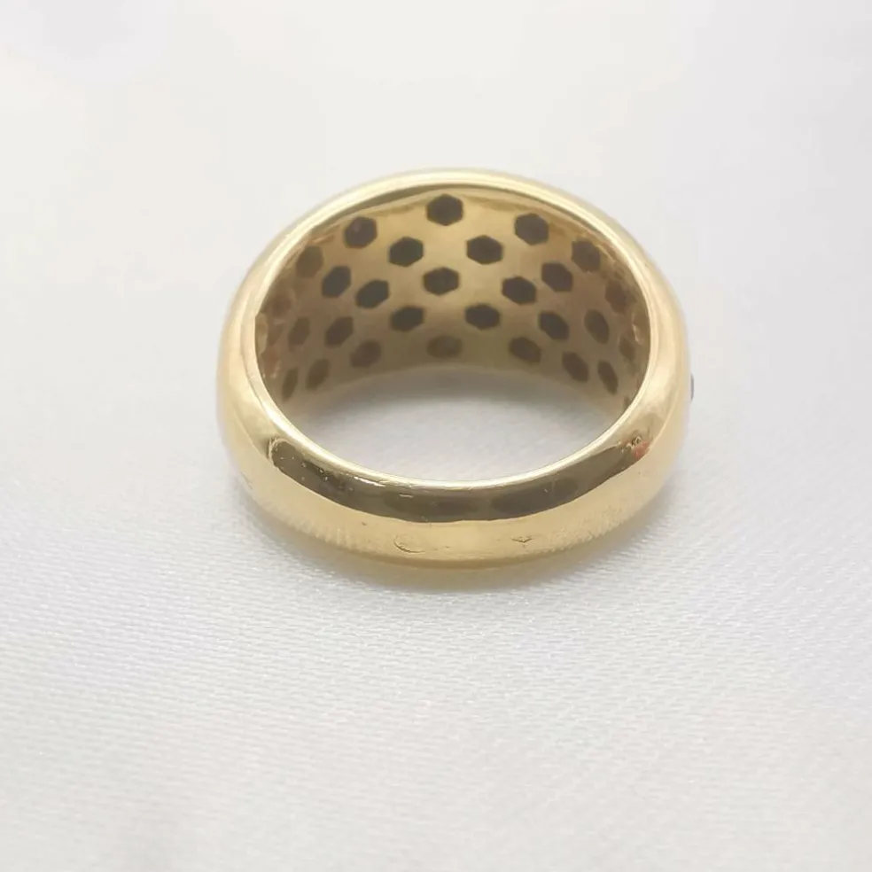Bague en Or jaune Rubis et Diamants