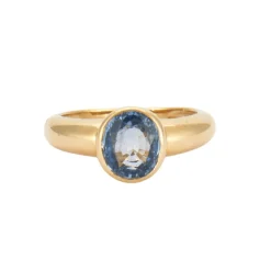 Bague en Or jaune, topaze