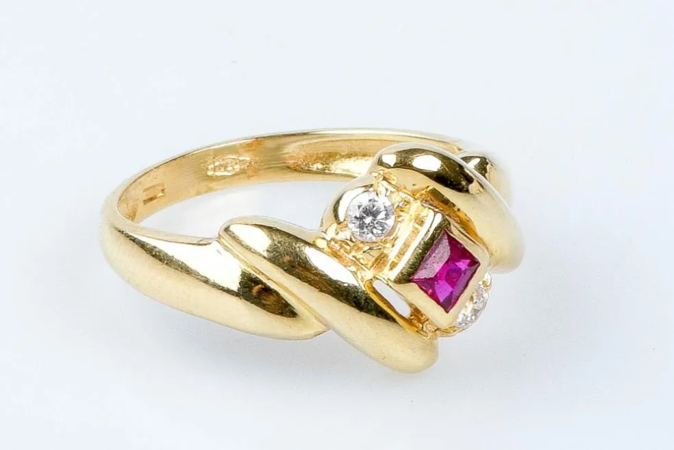 Bague en or massif