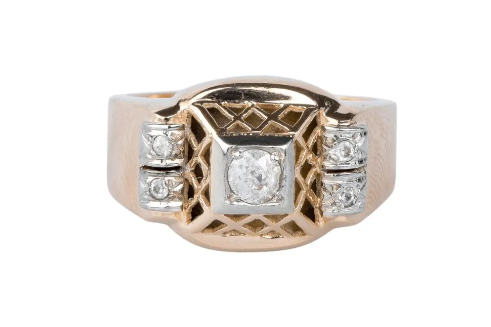 Bague en or rose 18 cts