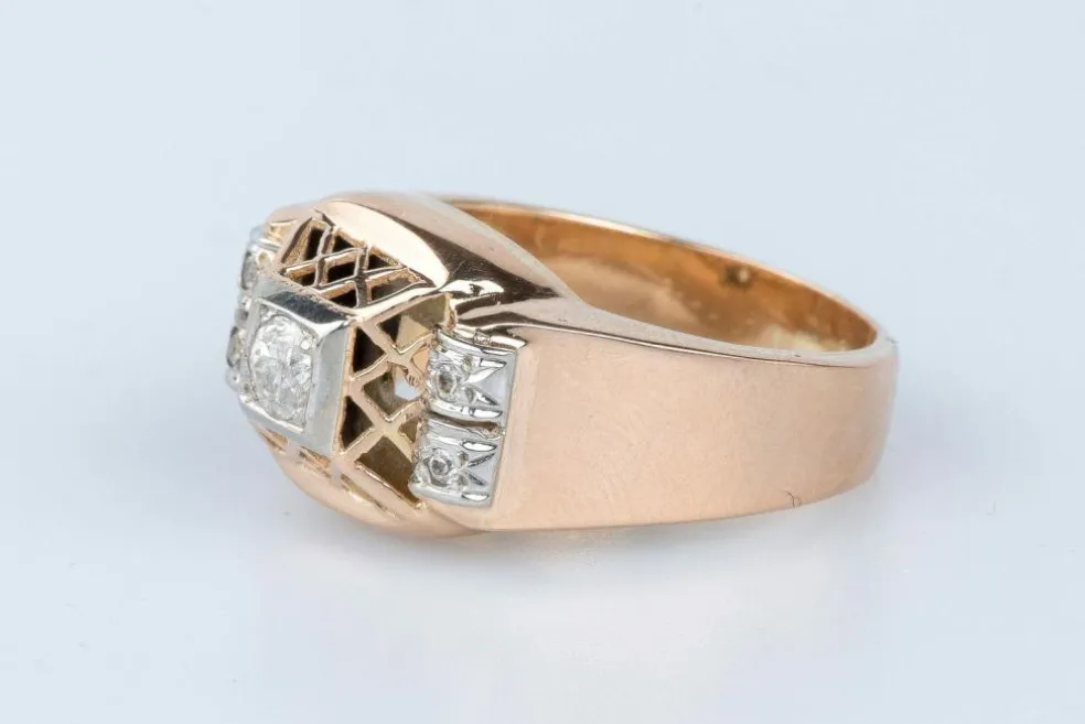 Bague en or rose 18 cts