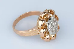 Bague en or rose 18 cts