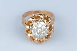 Bague en or rose 18 cts