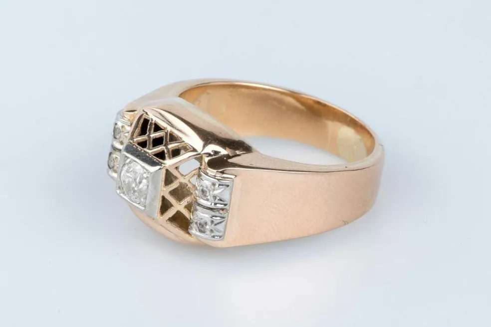 Bague en or rose 18 cts