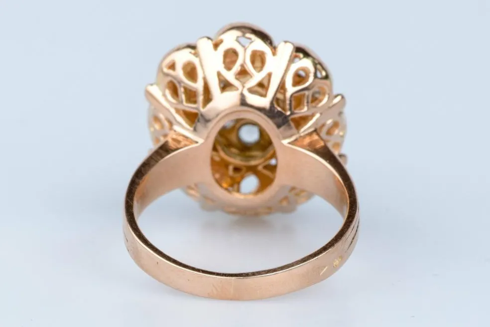 Bague en or rose 18 cts