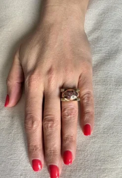 Bague en or rose Constellation
