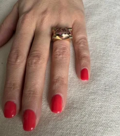Bague en or rose Constellation