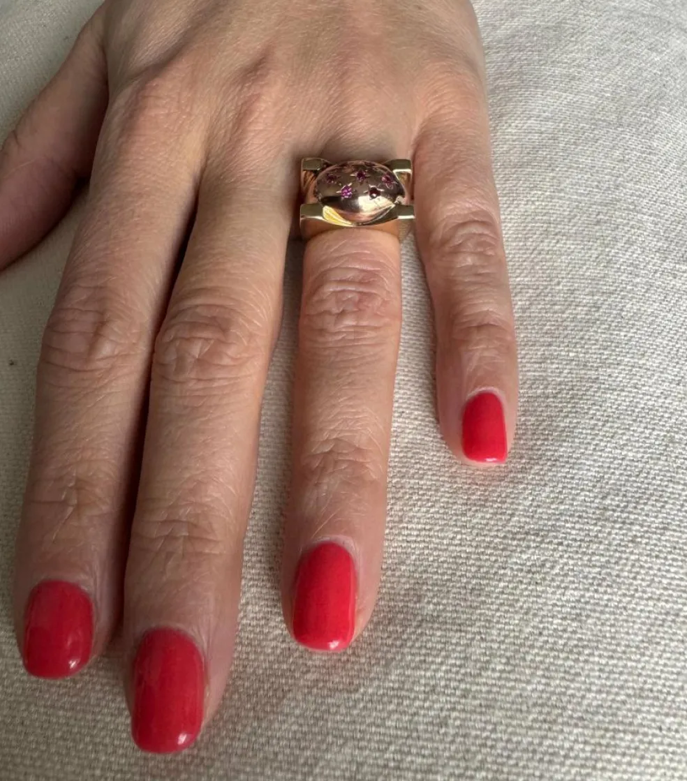 Bague en or rose Constellation