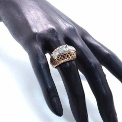 Bague en Or rose, diamants