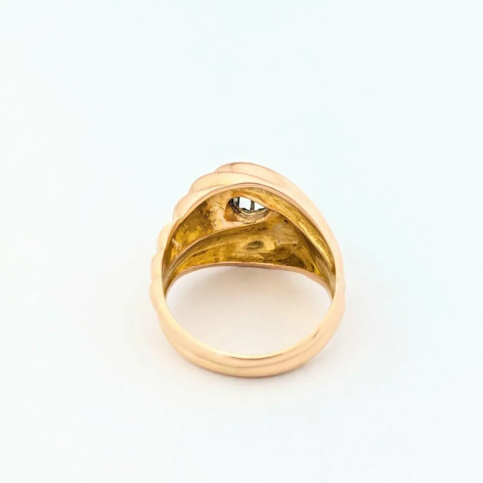 Bague en or rose et diamant