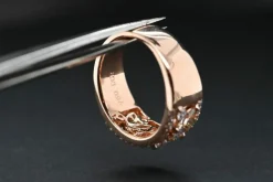Bague En Or Rose et Diamants