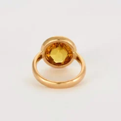 Bague en or rose et grenat spessartite