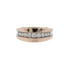 Bague en or rose et or blanc avec diamants
