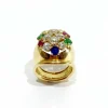 Bague en or, rubis, diamants, saphirs, émeraudes