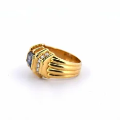 Bague en or saphir des années 80
