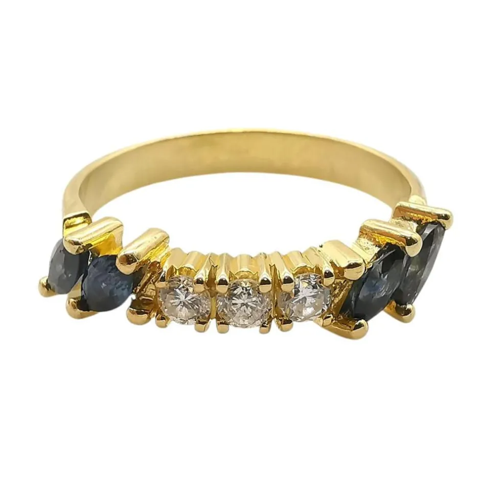 Bague en or saphirs et diamants