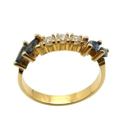 Bague en or saphirs et diamants