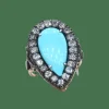 Bague en or turquoise de l’époque victorienne