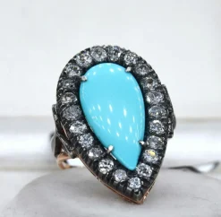 Bague en or turquoise de l’époque victorienne