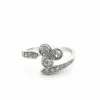 Bague en platine avec diamants