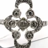 Bague en platine avec diamants