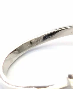 Bague en platine avec diamants