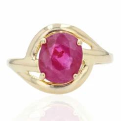 Bague en rubis et or