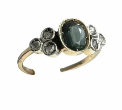 Bague en saphir et diamant, années 1930