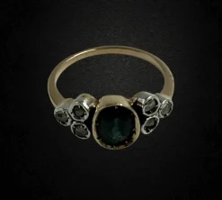 Bague en saphir et diamant, années 1930
