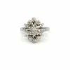 Bague Entourage Fleur Or Blanc 18k Diamants