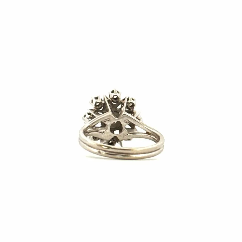 Bague Entourage Or Blanc