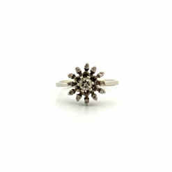 Bague Entourage Or Blanc 18k & Diamants