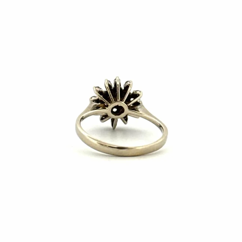 Bague Entourage Or Blanc 18k & Diamants