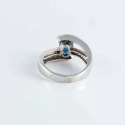 Bague Entrelac Saphir Diamants
