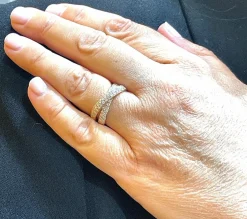 Bague entrelacée Diamants