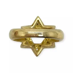 Bague Etoile de David or et diamants