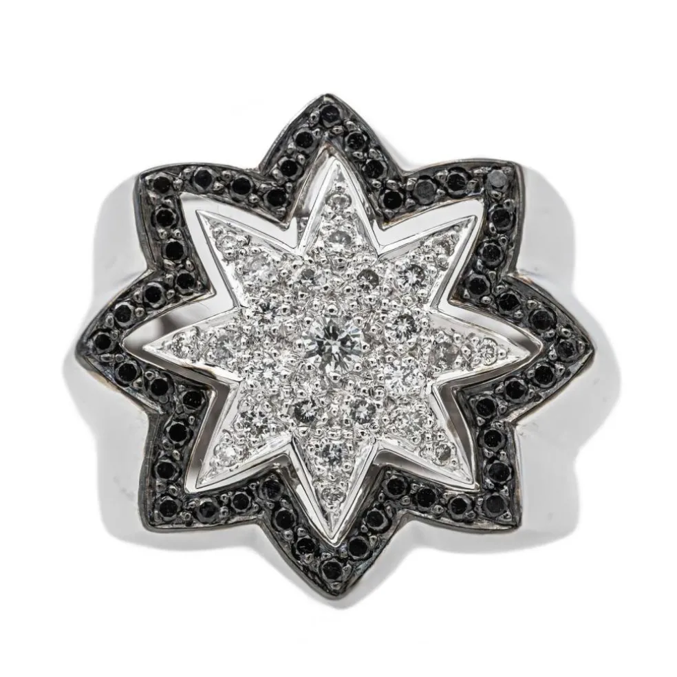 Bague Etoile Or blanc Diamant