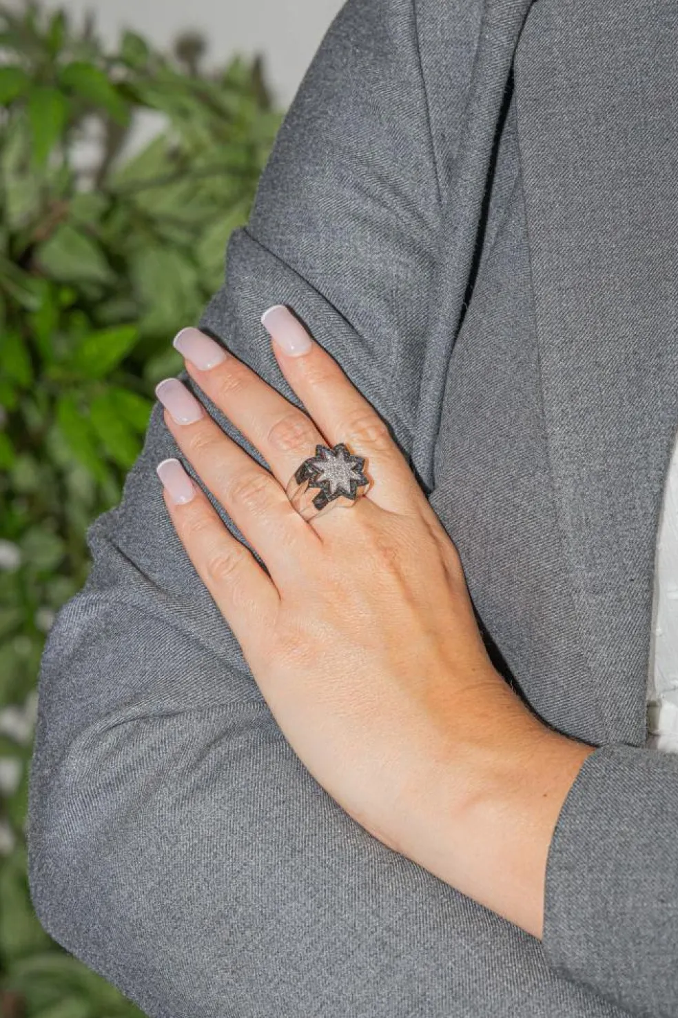 Bague Etoile Or blanc Diamant