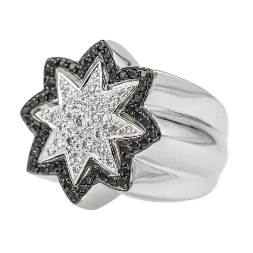 Bague Etoile Or blanc Diamant