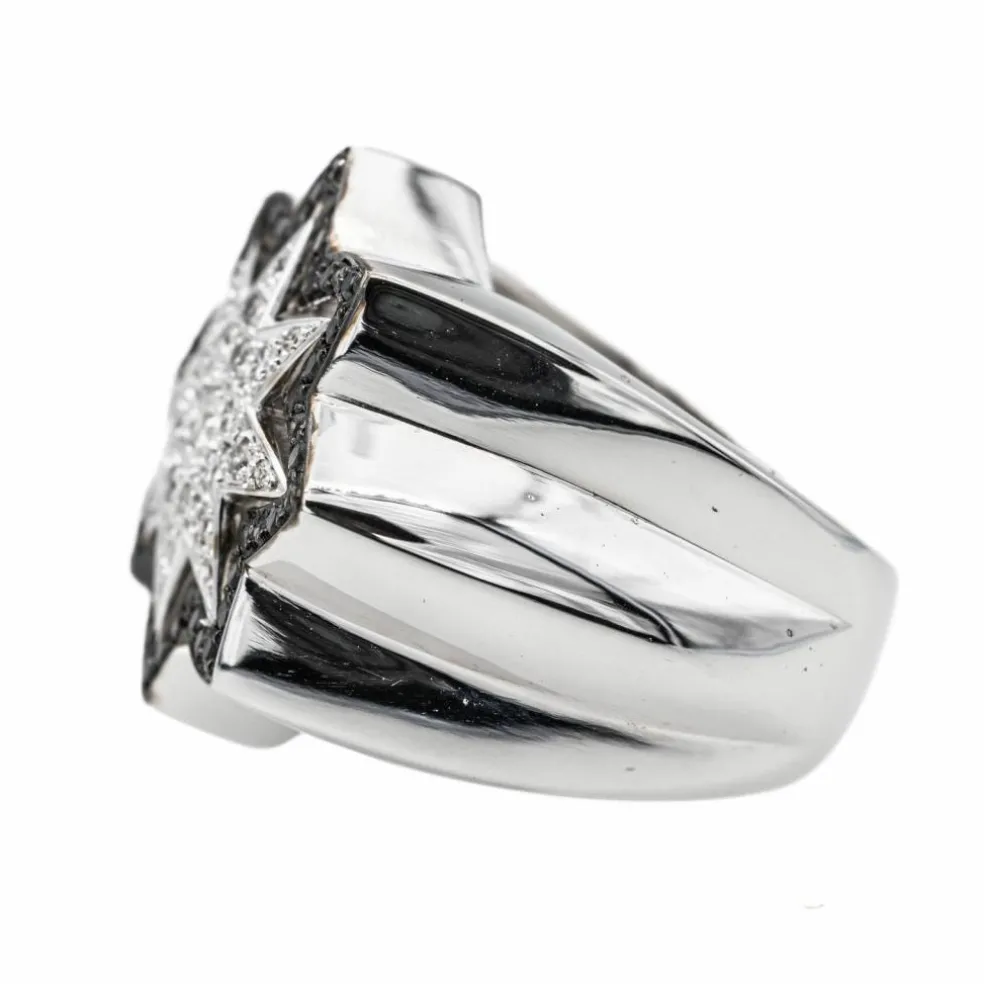Bague Etoile Or blanc Diamant
