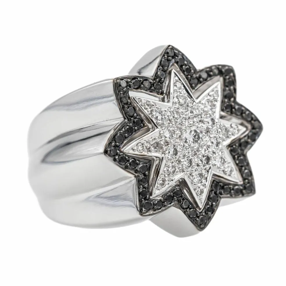 Bague Etoile Or blanc Diamant
