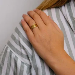 Bague Etoiles or jaune